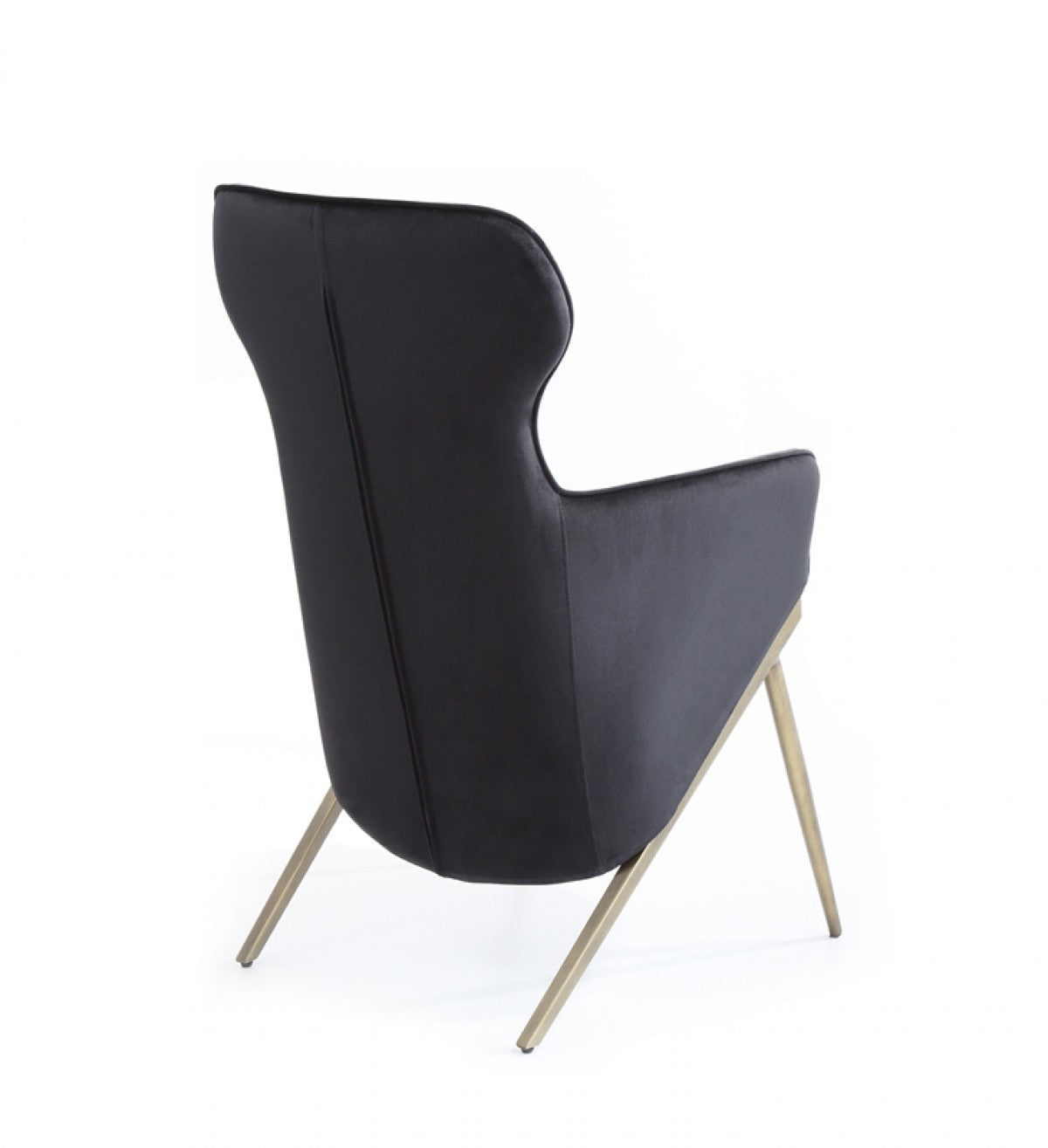 Modrest Coreen Black Velvet Accent Chair - Home Elegance USA