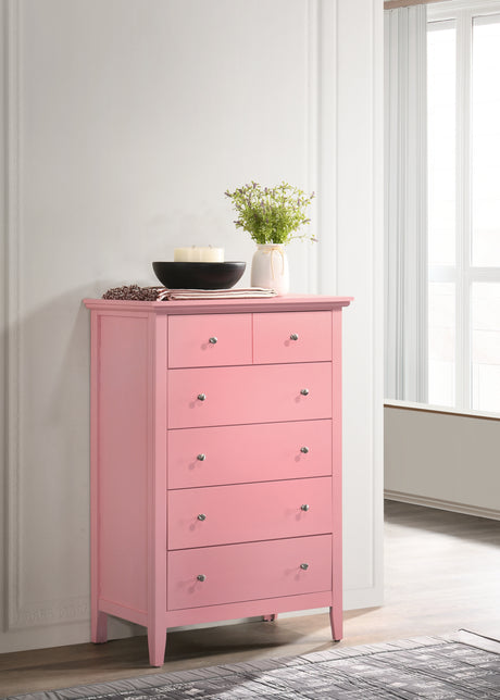 Glory Furniture Hammond G5404-CH Chest , Pink - Home Elegance USA