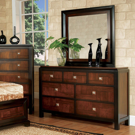 Patra - 4 Piece Queen Bedroom Set - Acacia / Walnut - Home Elegance USA