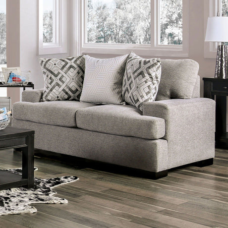 Polly - Sofa & Loveseat - Light Gray - Home Elegance USA