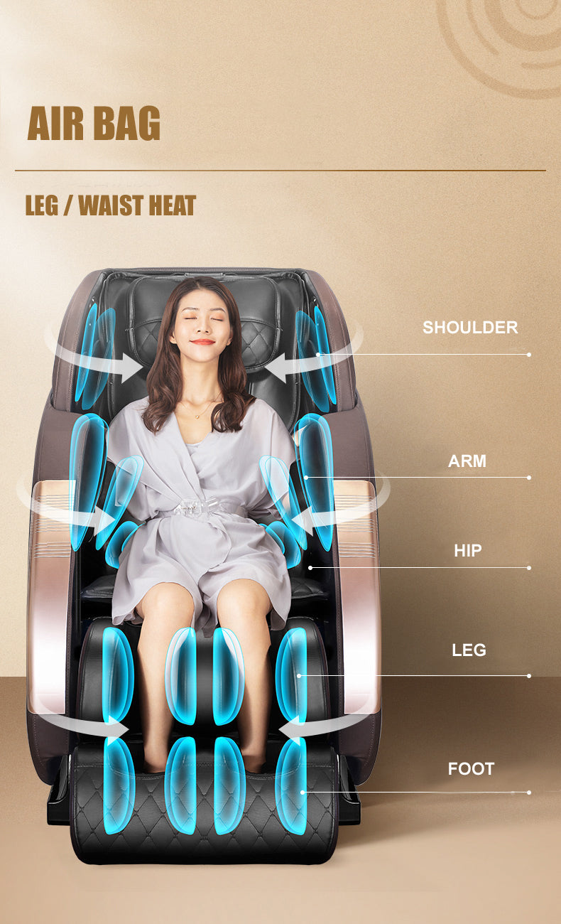 Vetoper Neck Massage Chair & Back Massager, Full Body Zero Gravity Shiatsu Recliner,Shiatsu and Rolling Massage for Full Body Muscle Pain Relief 01Brown Home Elegance USA