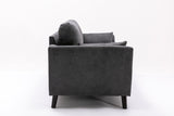 Damian Gray Velvet Fabric Sofa | Home Elegance USA