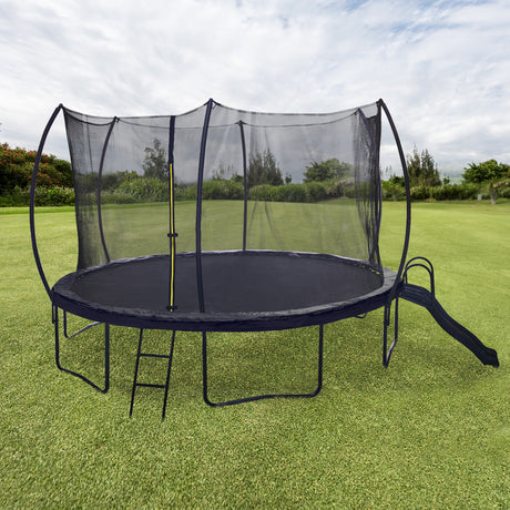 16FT TRAMPOLINE WITH SLIDE(ARC-SHAPED)