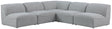 Miramar - Modular Sectional 5 Piece - Gray - Fabric