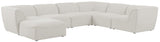 Miramar - Modular Sectional 7 Piece - Cream - Fabric - Home Elegance USA