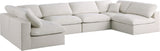 Plush - Cloud Modular Sectional 6 Piece - Cream - Home Elegance USA