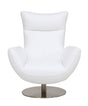 Global United Modern Genuine Italian Leather Upholstered Chair Home Elegance USA