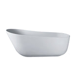 67 - inch solid surface soaking bathtub with overflow for bathroom - W161370501 - image - 6