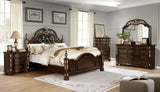 Theodor - 4 Piece Queen Bedroom Set - Brown Cherry / Espresso - Home Elegance USA