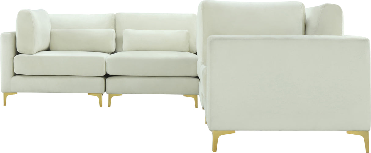 Julia - Modular Sectional - Cream - Fabric - Home Elegance USA