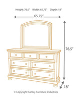 Porter - Rustic Brown - 5 Pc. - Dresser, Mirror, Queen Sleigh Bed With 2 Storage Drawers - Home Elegance USA