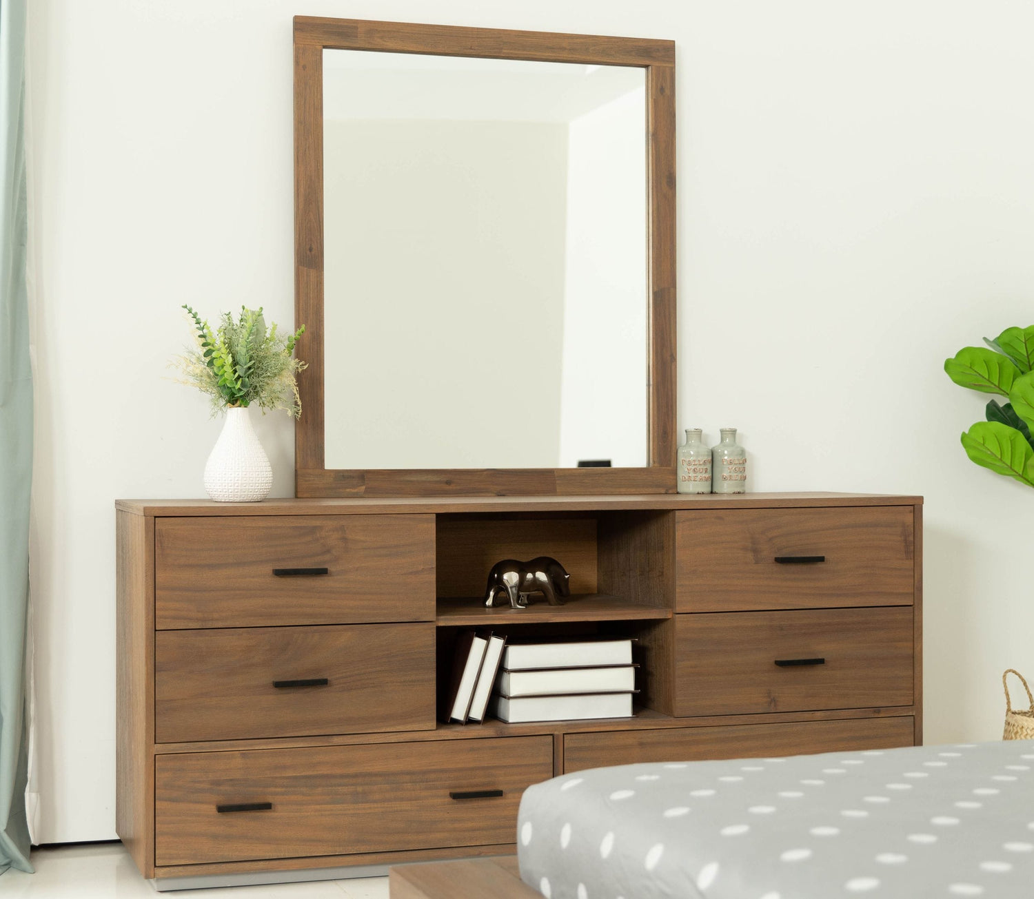 Vig Furniture Nova Domus Fantasia - Contemporary Walnut Dresser