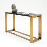 Vig Furniture Modrest Fauna - Modern Wenge and Brass Console Table