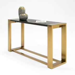 Vig Furniture Modrest Fauna - Modern Wenge and Brass Console Table