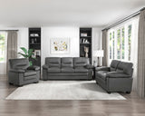 Modern Sleek Design Living Room Furniture 1pc Chair Dark Gray Fabric Upholstered Comfortable Plush Seating - Home Elegance USA