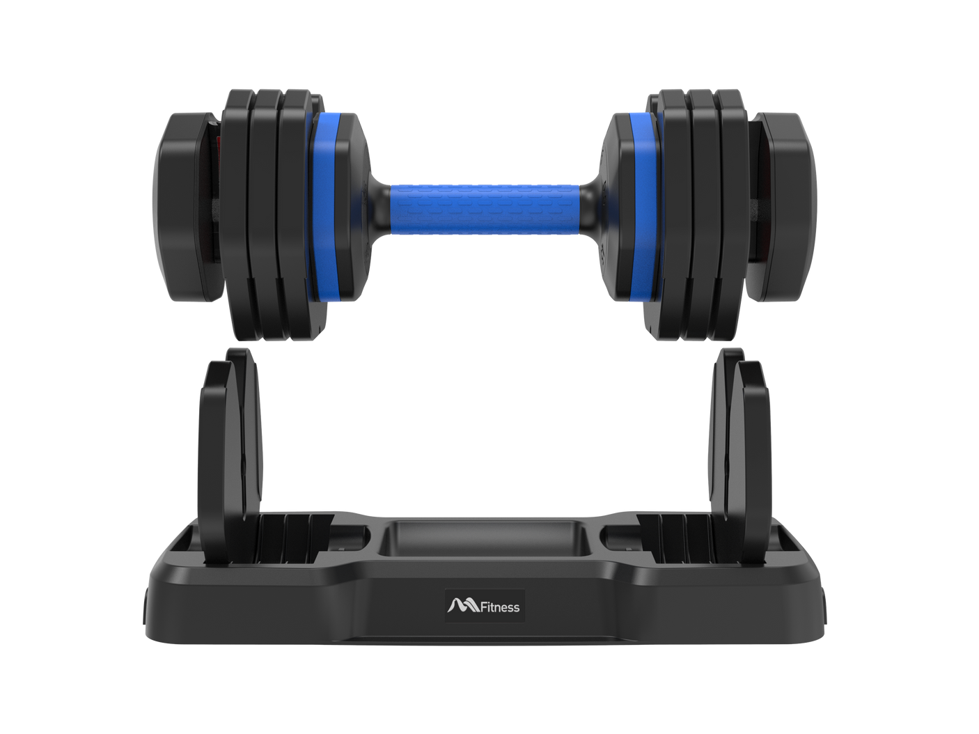 Adjustable Dumbbell - 55lb x2 Dumbbell Set of 2 with Anti-Slip Handle, Fast Adjust Weight by Turning Handle with Tray, Exercise Fitness Dumbbell Suitable for Full Body Workout