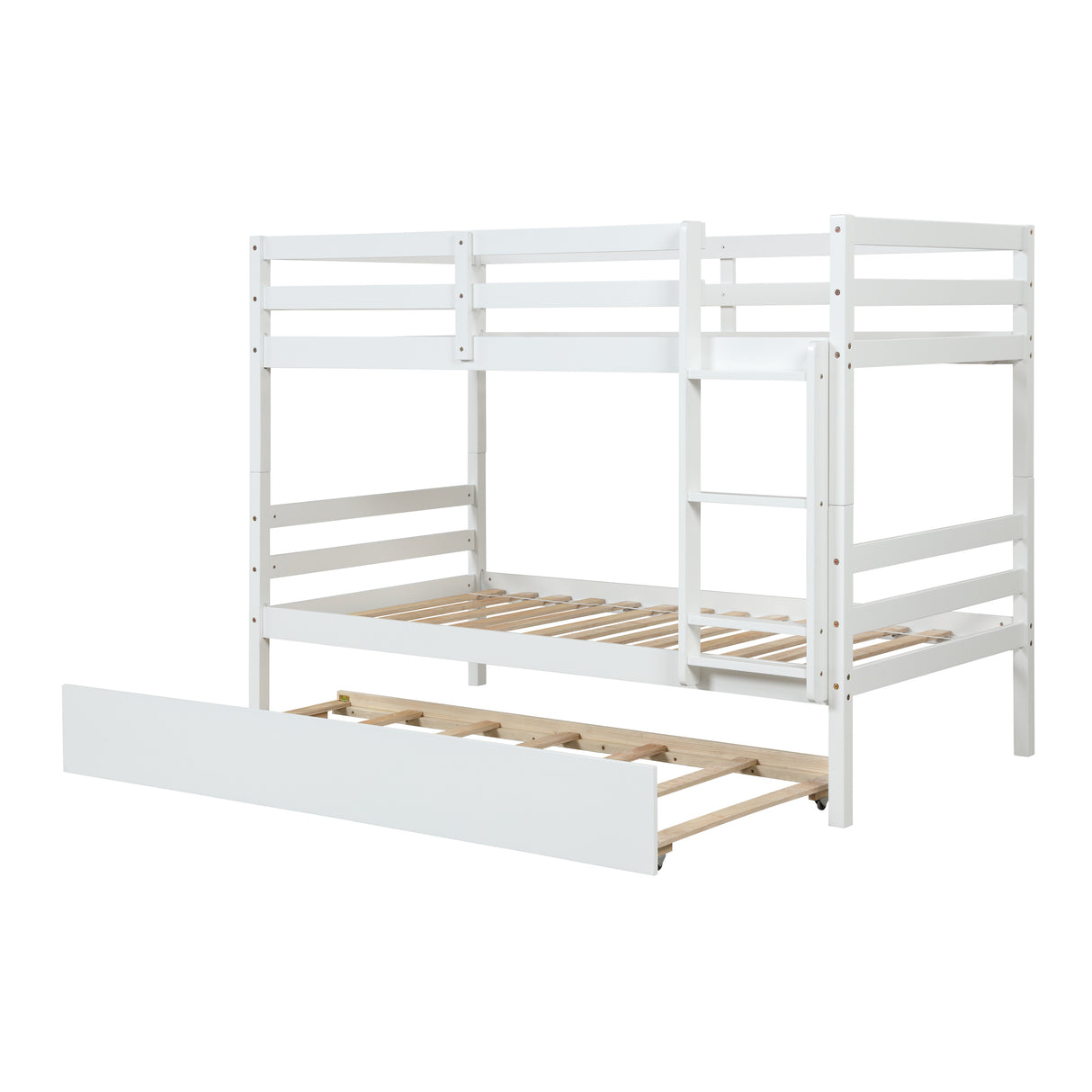 TWIN BUNKBED WITH TRUNDLE - Home Elegance USA