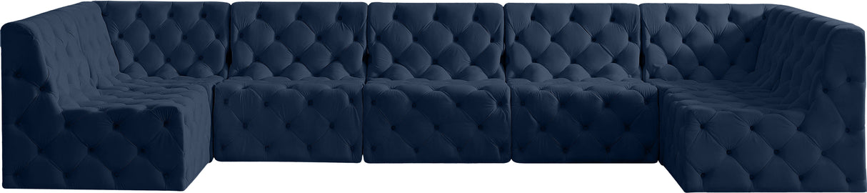 Tuft - Modular Sectional 7 Piece - Navy - Fabric - Home Elegance USA