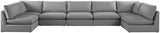 Mackenzie - Modular Sectional 7 Piece - Gray - Fabric - Home Elegance USA