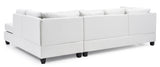 Glory Furniture Malone G647B-SC Sectional ( 3 Boxes) , WHITE - Home Elegance USA