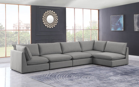 Mackenzie - Modular Sectional 5 Piece - Gray - Home Elegance USA