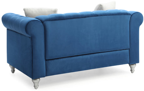 Raisa G861A-L Loveseat , NAVY BLUE