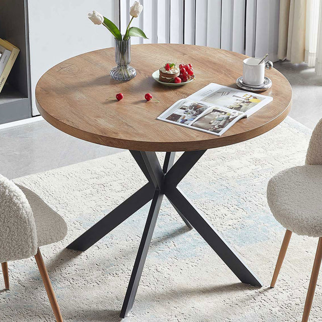 Easy-Assembly Round Dining Table,Coffee Table for Cafe/Bar Kitchen Dining Office - Home Elegance USA