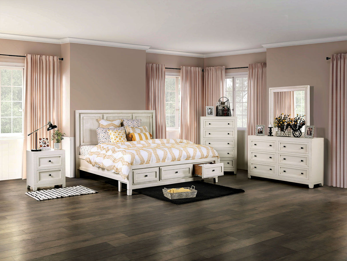 Oakridge - 4 Piece Queen Bedroom Set - Ivory - Home Elegance USA