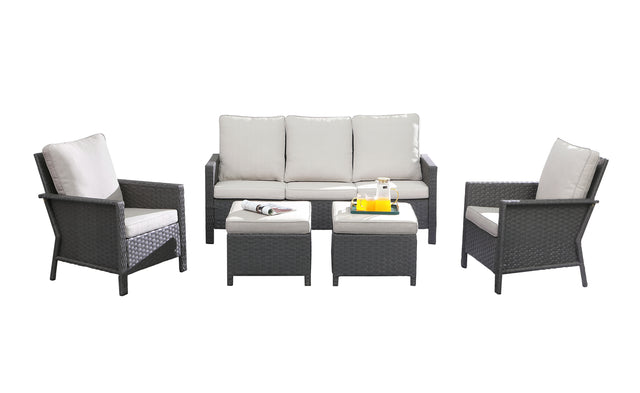 outdoor wicker sectional sofa set 1S+1S+3S0