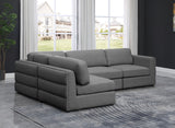 Beckham - Modular Sectional 4 Piece - Gray - Fabric - Home Elegance USA
