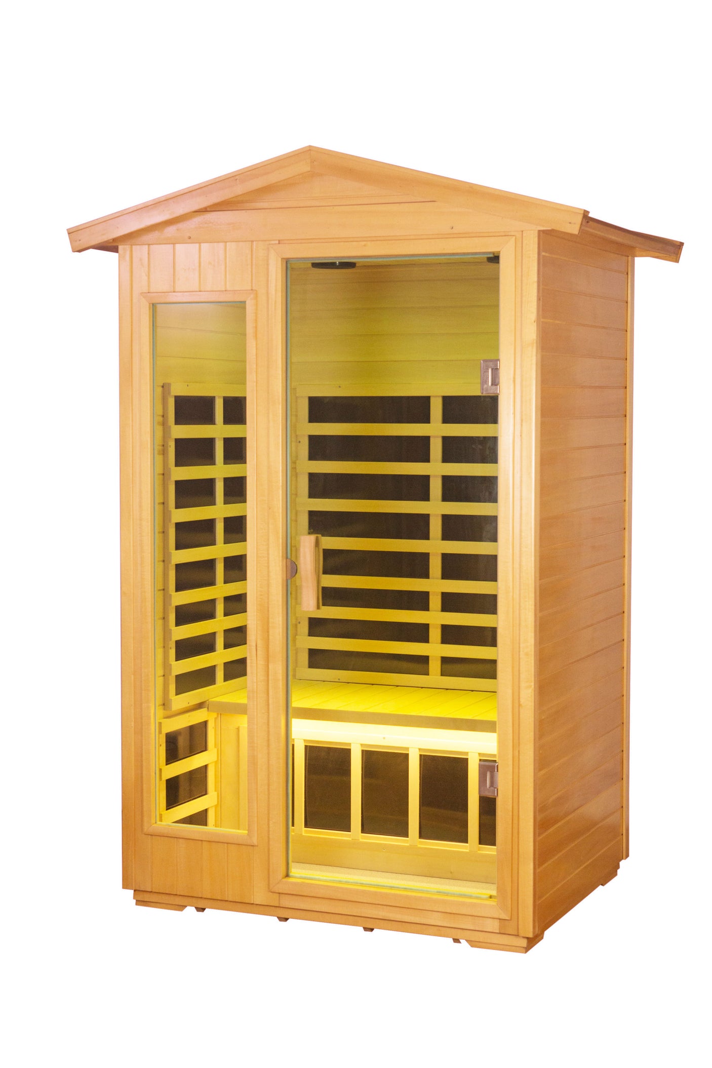 Two  Person Outdoor Basswood Far Infrared Sauna Room