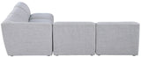 Miramar - Modular Sectional 5 Piece - Gray - Fabric - Home Elegance USA