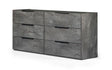 Nova Domus Ferrara - Modern Volcano Oxide Grey Dresser - sold by Home Elegance USA