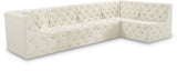 Tuft - Modular Sectional 5 Piece - Cream - Fabric - Home Elegance USA