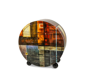 Illusions Round Chest FS-ILUSN-015-2 in Multi-Finish with Soft-Close Drawers – Michael Amini AICO