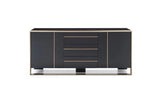 Vig Furniture - Nova Domus Cartier Modern Black & Rosegold Buffet - Vgvcg-A002