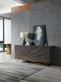 Vig Furniture Modrest Katzu- Modern Grey and Rose Gold Buffet