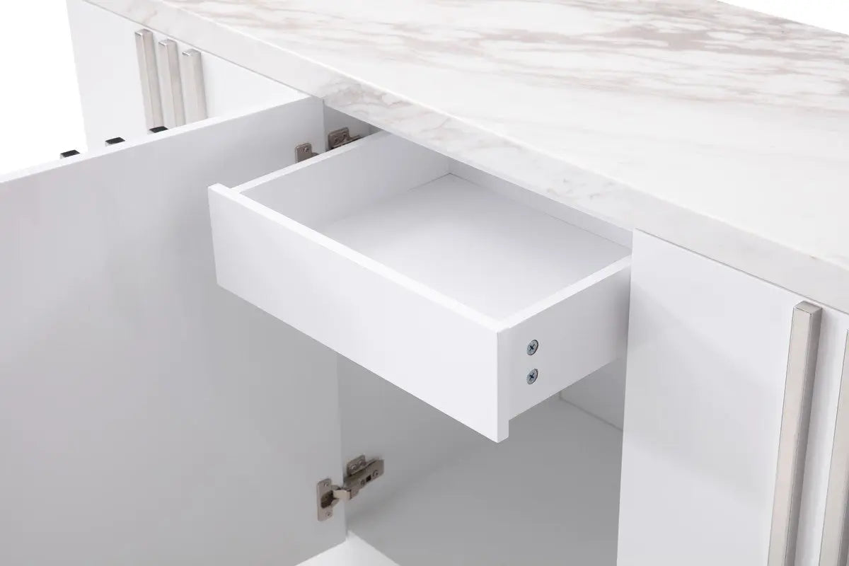 Vig Furniture - Modrest Kingsley Modern Marble & Stainless Steel Buffet - Vgvcg8933-Stl