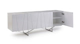 Vig Furniture - Modrest Chrysler Modern White High Gloss Buffet - Vgvcg8978