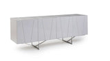 Vig Furniture - Modrest Chrysler Modern White High Gloss Buffet - Vgvcg8978