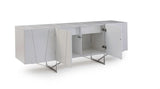 Vig Furniture - Modrest Chrysler Modern White High Gloss Buffet - Vgvcg8978