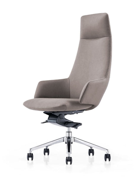 Vig Furniture Modrest Gates - Modern Grey High Back Executive Office Chair