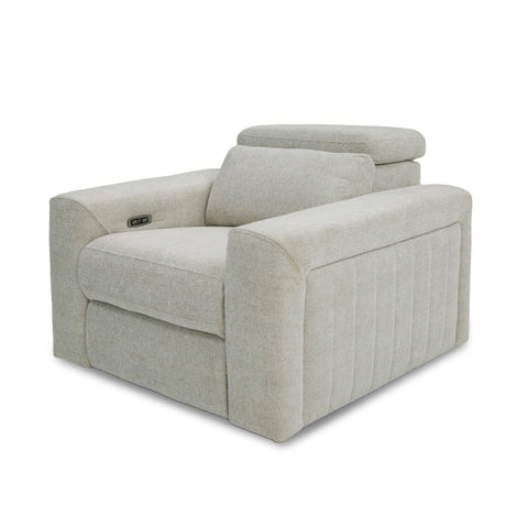 Vig Furniture Divani Casa Gering - Modern Beige Fabric Power Recliner Chair