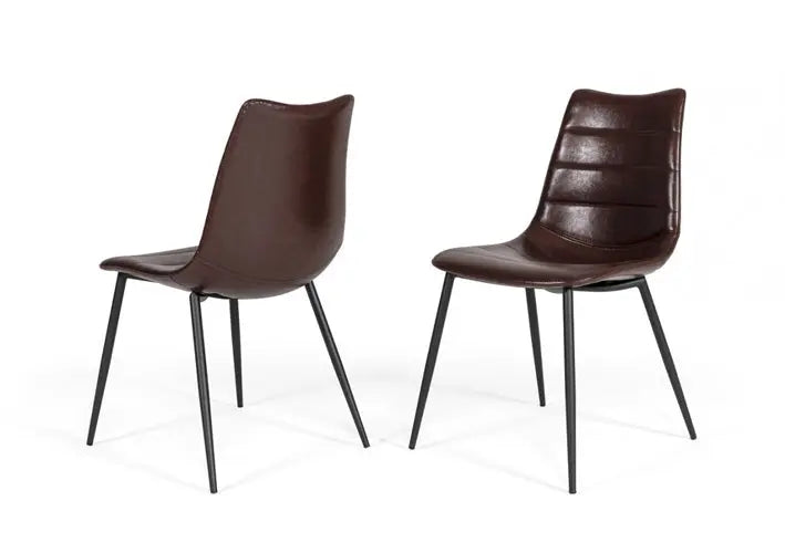 Vig Furniture - Gilliam - Modern Brown Dining Chair (Set Of 2) - Vghr3260-Brn