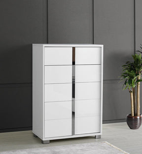 Giulia Chest In Matte White - 101C | J&M