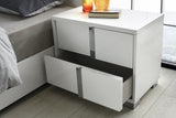 J&M Furniture - Giulia 5 Piece King Bedroom Set In Matte White - 101K-5Set