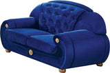 Esf Furniture - Giza Fabric Loveseat In Dark Blue - Giza2Blue