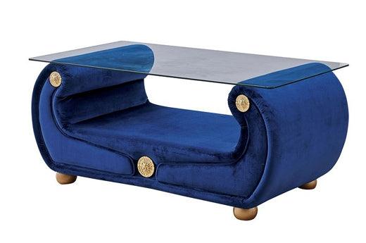 Esf Furniture - Giza Coffee Table Blue - Gizacoffeetableblue