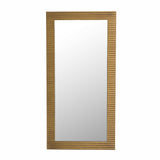 Vig Furniture Modrest Glinda - Modern Brushed Brass Floor Mirror
