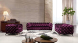 J&M Furniture - Glitz 3 Piece Living Room Set In Purple - 183352-3Set